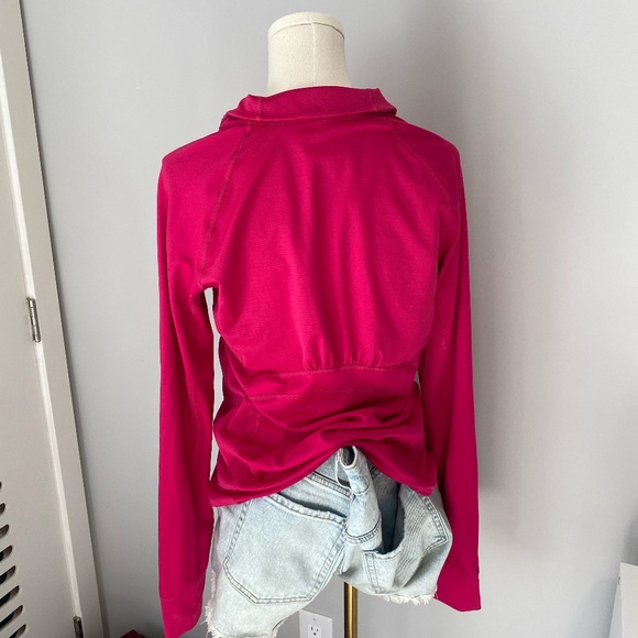 Pink Adidas Workout Jacket | Quarter Zip - Picture 6 of 6